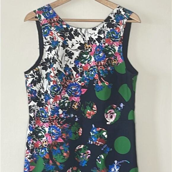 MAEVE BY ANTHROPOLOGIE VANDA PENCIL DRESS FLORAL DOT PRINT‎ SIZE 12 - Picture 3 of 10